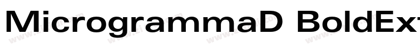 MicrogrammaD BoldExt字体转换